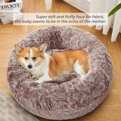 Calming Donut Dog Beds for Medium Size Dog and Large Size Dog 30")