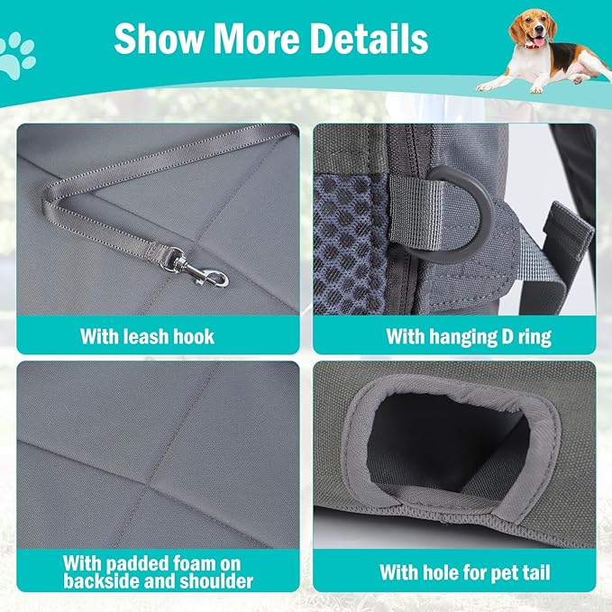 Pet Dog Cat Carrier Backpack Outdoor Travel Lightweight Dog Soft Mesh Breathable Carrying Bag for Puppy Chihuahua Cats