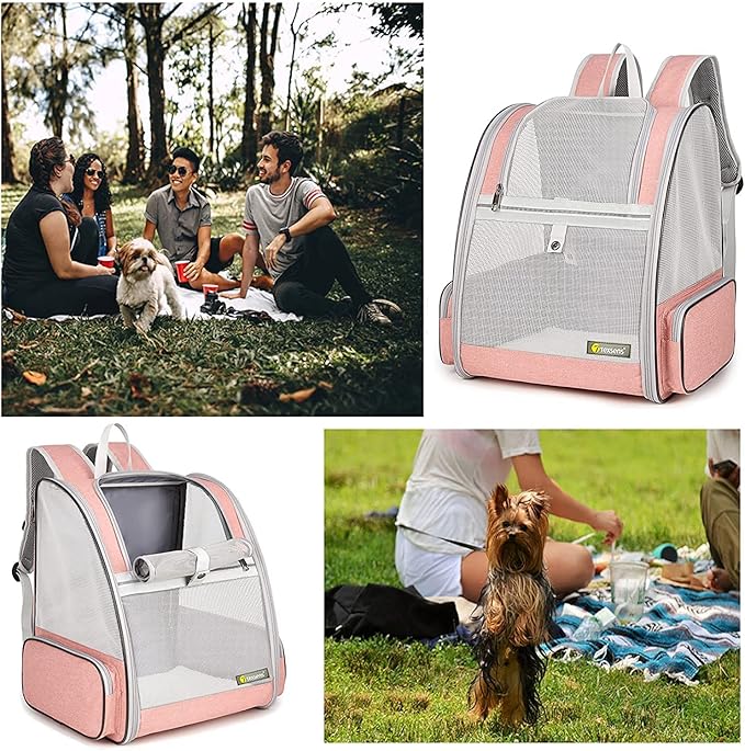 Texsens Innovative Traveler Bubble Backpack Pet Carriers for Cats and Dogs