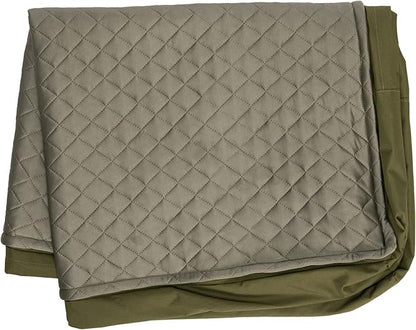 Furhaven Replacement Dog Bed Cover Water-Resistant Indoor/Outdoor Quilt Top Convertible Mattress, Washable - Dark Sage, Medium