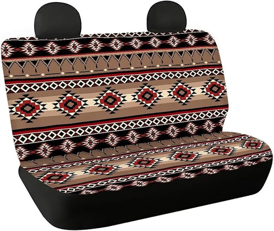 AFPANQZ Aztec Stripes Car Rear Seat Cover Non-Slip