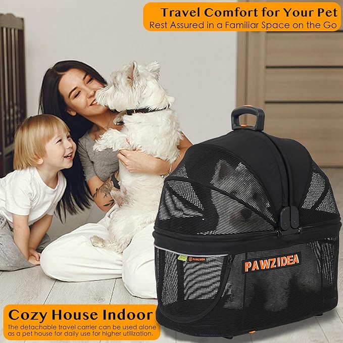 PAWZIDEA Dog Stroller 4 in 1