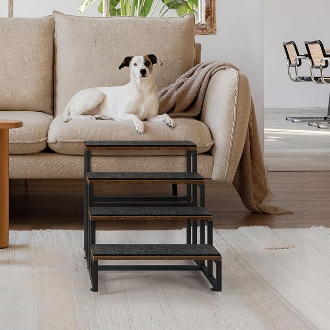 Dog Stairs for Small Dogs 4 Steps
