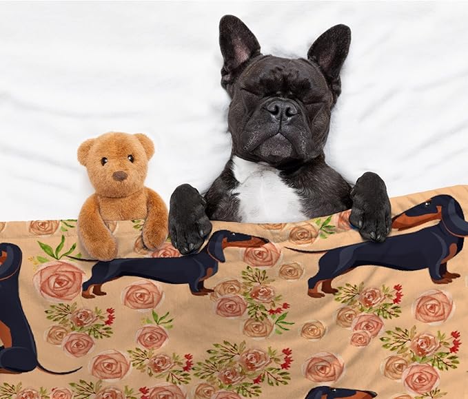 Dachshund Dog Blankets Puppy Blanket 30x40 in