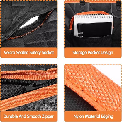 3 in 1 Split Dog Car Seat Cover for Back Seat 100% Waterproof 3 in 1)