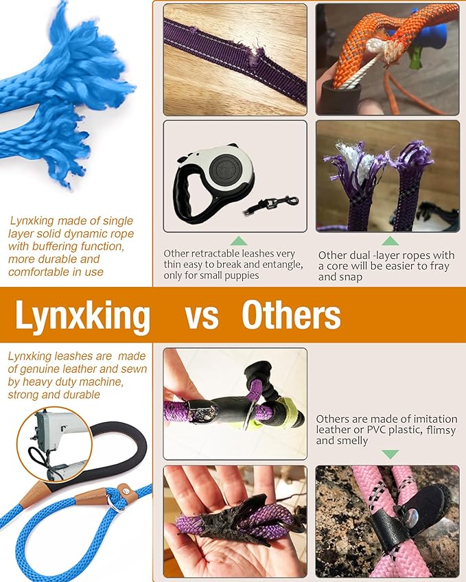 lynxking 6 FT Dog Leash Slip Lead 2