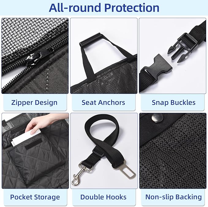 pettycare Heavy Duty Dog Car Seat Cover