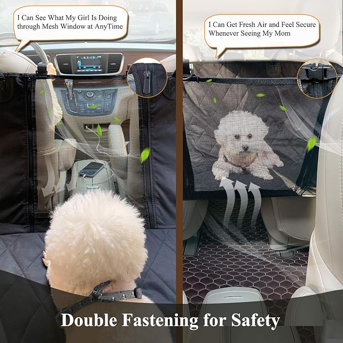 VIVAGLORY Dog Seat Cover for Back Seat