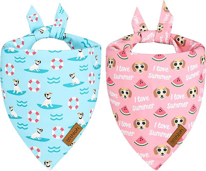 Summer Dog Bandanas 2 Pack