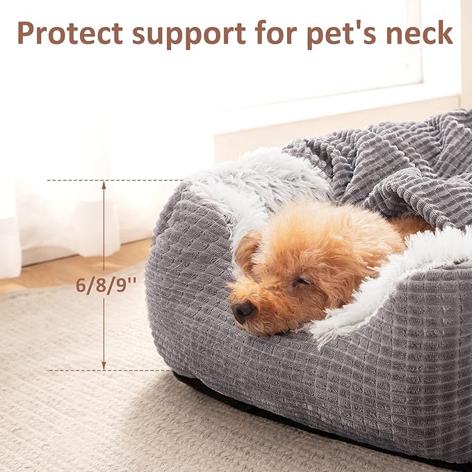 MIXJOY Dog Beds for Large Medium Small Dogs (30 inches,