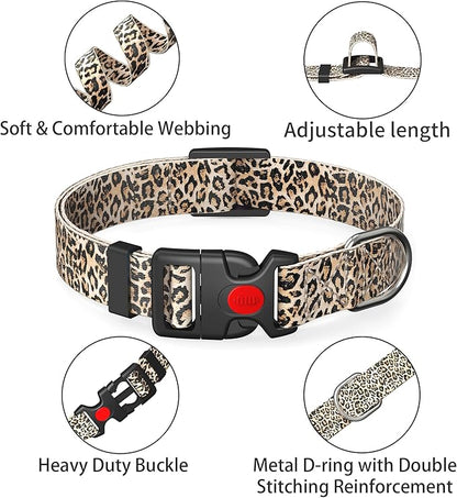 Cute Floral Dog Collar for Small Medium Large Dogs