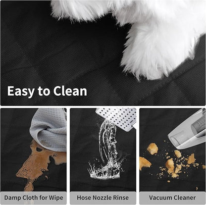 Easy-Going Waterproof Dog Car Seat Cover (53"x59", Black)