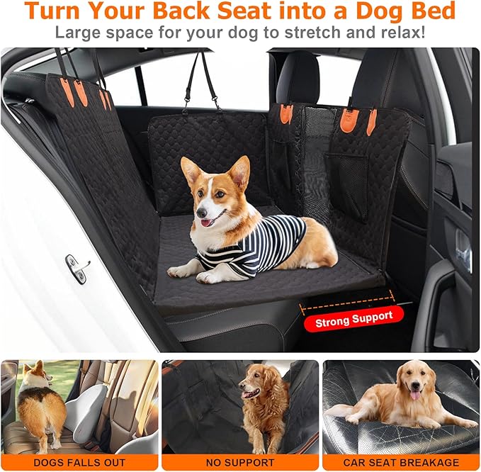 Dog Car Seat Cover for Back Seat
