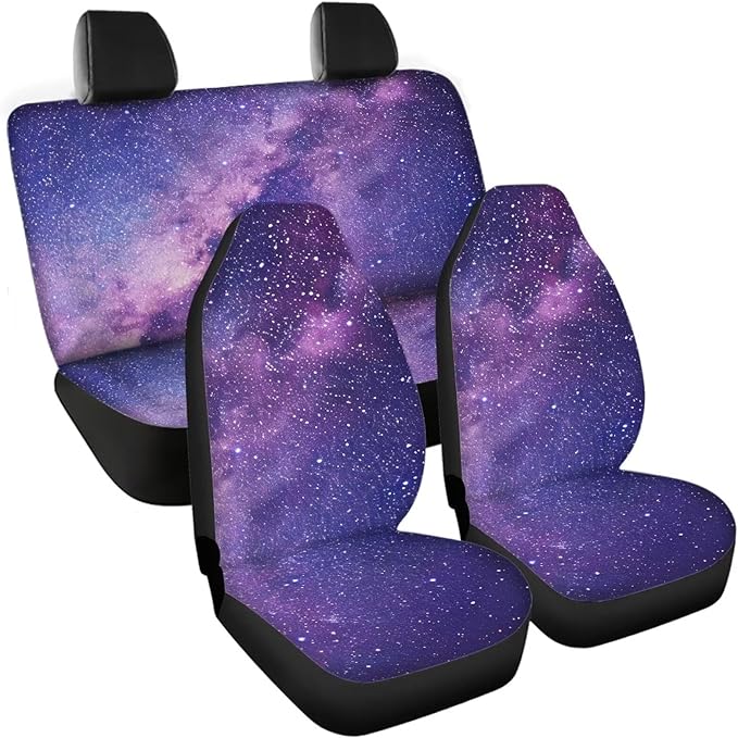 Purple Galaxy Car Seat Covers Full Set Automotive