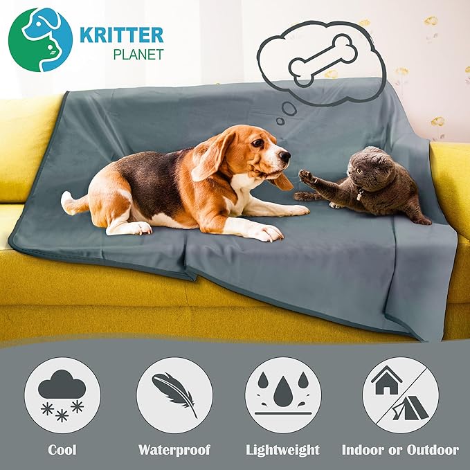 Kritter Planet Waterproof Cooling Dog Mat 20 x 30 inch,
