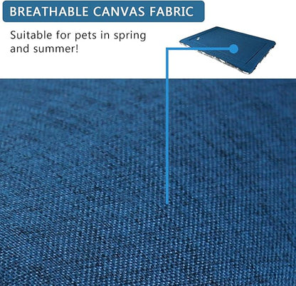 KROSER Fancy Dog Crate Pad Dog Bed Mat Reversible (Cool & Warm)