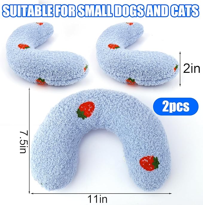BABORUI 2Pcs Dog Calming Pillow for Small Dogs