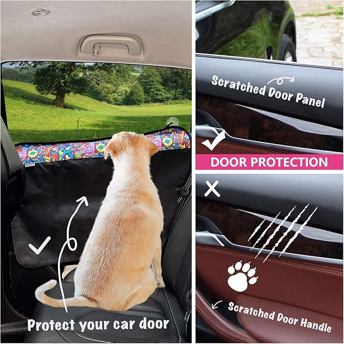 2PCS Dog Car Door Protector 29.5 x 20.47 Car