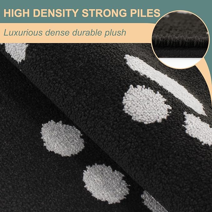 Mibao Door Mat Indoor 35.5" x 23.5", Black