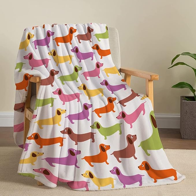Dachshund Dog Blankets Puppy Blanket 80x60 in