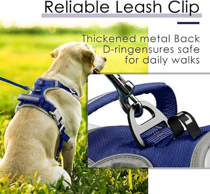 ThinkPet No Pull Harness Breathable Sport Harness with Handle-Dog Harnesses Reflective Adjustable for Medium Large Dogs