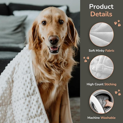 Calming Weighted Dog Blanket for Anxiety Relief