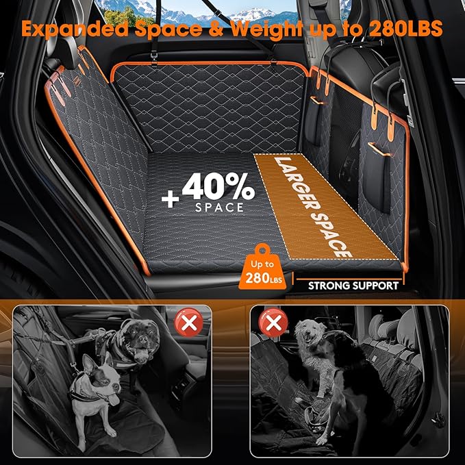 MIXJOY Back Seat Extender for Dogs