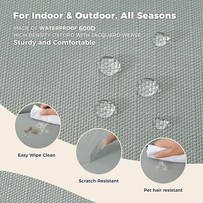 Miguel Outdoor Waterproof Cat Bed With Side 25 inch