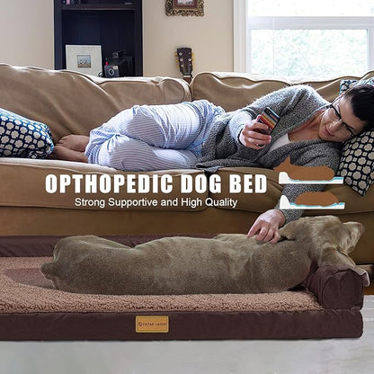 Patas Lague Orthopedic Dog Bed for Medium Dogs 30''X20''