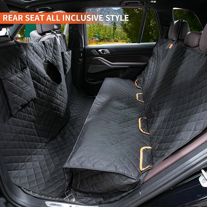 Dog Car Seat Cover for Back Seat 100% 600D 6-Layer
