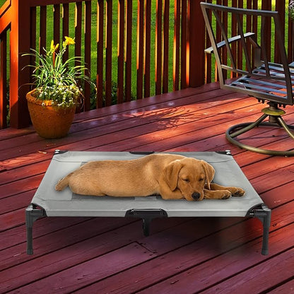 Elevated Dog Bed 36x29.75-Inch Portable 80lbs by