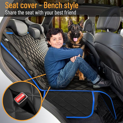 Active Pets Dog Car Seat Cover Car Seat Protector- Dog Seat Cover for Back Seat of SUVs
