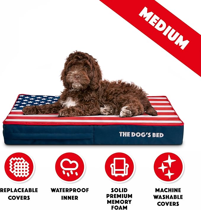 The Dog’s Bed Orthopedic Memory Foam Dog Bed 34x22, Pain