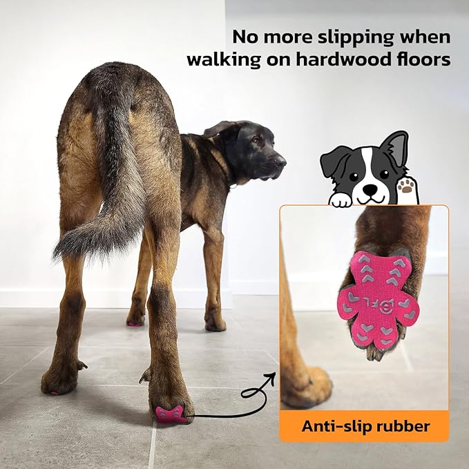 Non-Slip Dog Paw Protector Pads for Senior Dogs 48pcs, XXL 61-80lbs