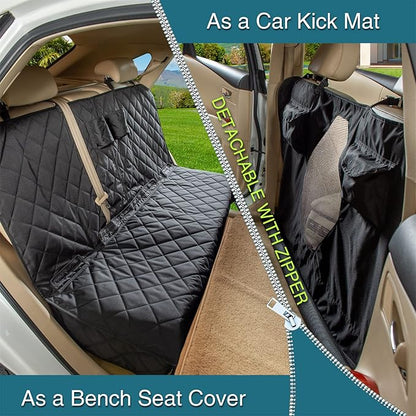 Car Seat Cover for Dogs All Covered Back Seat Cover with Mesh Window