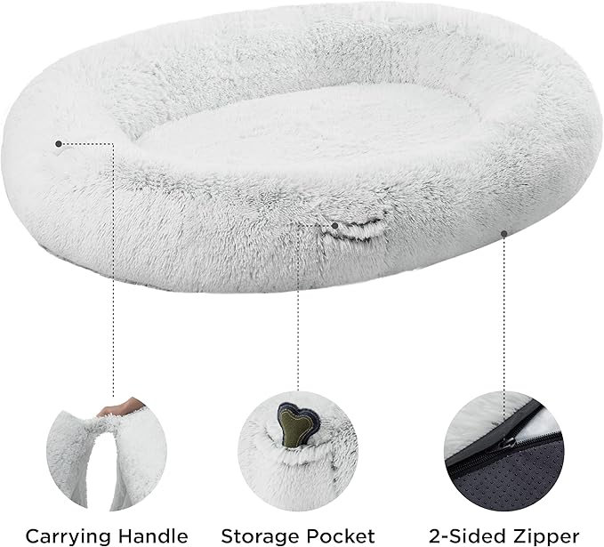 Bedsure Memory Foam Human Dog Bed 72"x48"x12" Calming