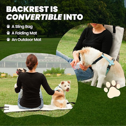 Betters Dog Car Seat Set Blue 2 Straps