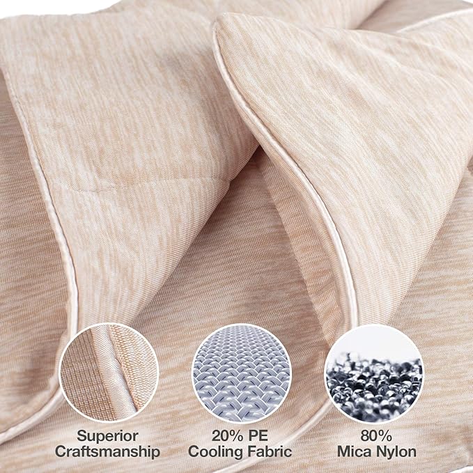 PetFusion Premium Cat and Dog Cooling Blanket. Lightweight Pet Blanket