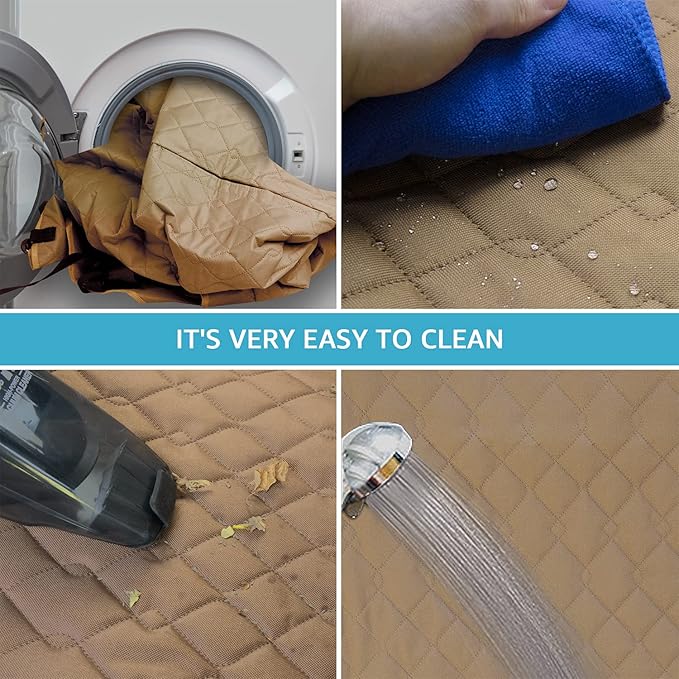 Lassie Dog Car Seat Covers for Back Seat Waterproof with Mesh Visual Window Durable Scratchproof Nonslip Dog Car Hammock with Universal Size Fits for Cars