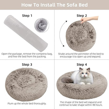 Nisrada Cat Beds for Indoor Cats 20 Inch