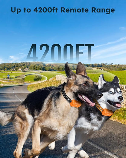 Jugbow Dog Shock Collar 2 Dogs (10-120Lbs) 4200FT Dog IPX8 Waterproof