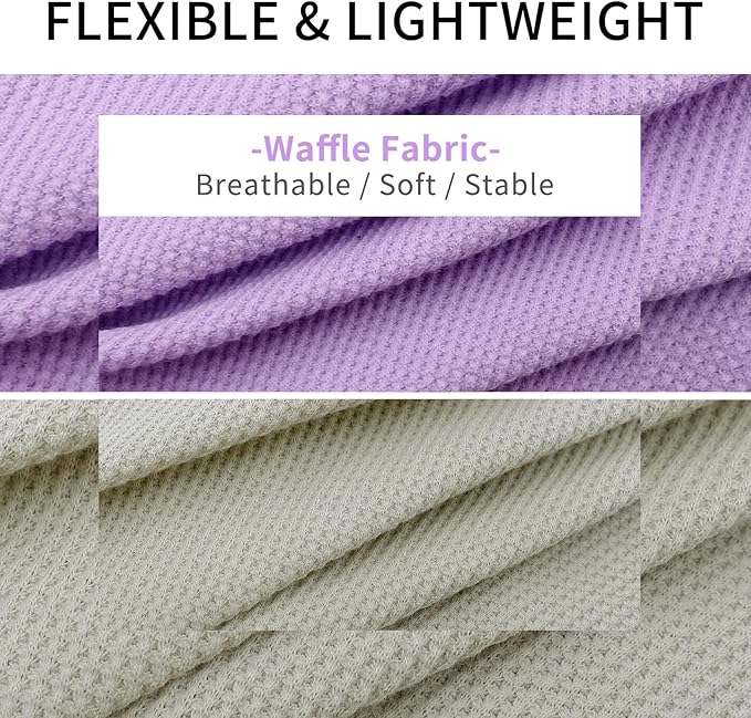 KYEESE 2Pack Dog T Shirts Waffle Stretchy Dog T-Shirts Lightweight Dog Tank Top Sleeveless Dog Vest Breathable