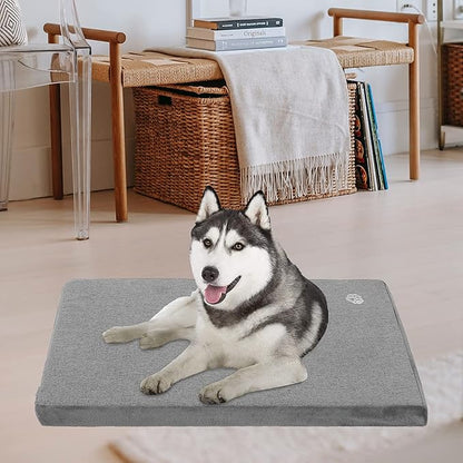EMPSIGN Stylish Dog Bed Mat Dog Crate Pad Mattress Reversible (Cool & Warm)