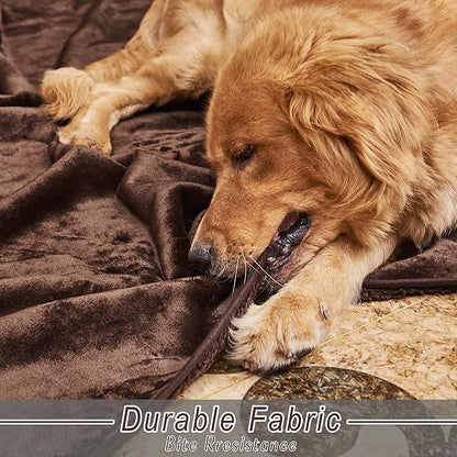 NICETOWN Waterproof Dog Blanket 24" × 32", Brown