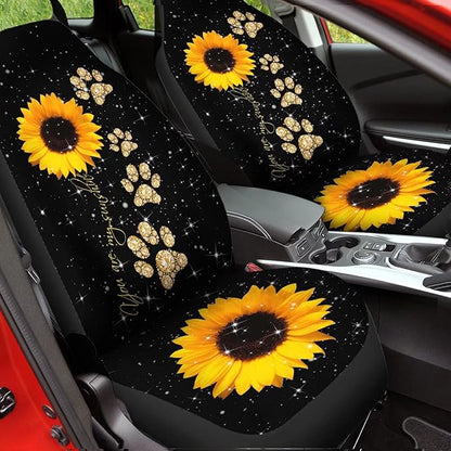 Sunflower Car Seat Covers 2PCS Auto