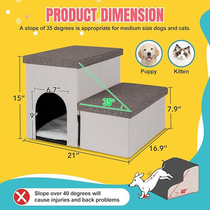 Dog Stairs for High Beds 22 inches(2