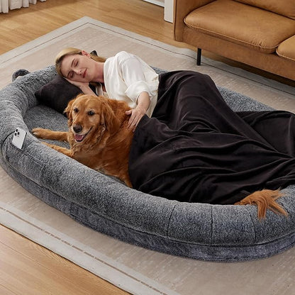 Human Dog Bed for Adult 71" x 46" x 9"