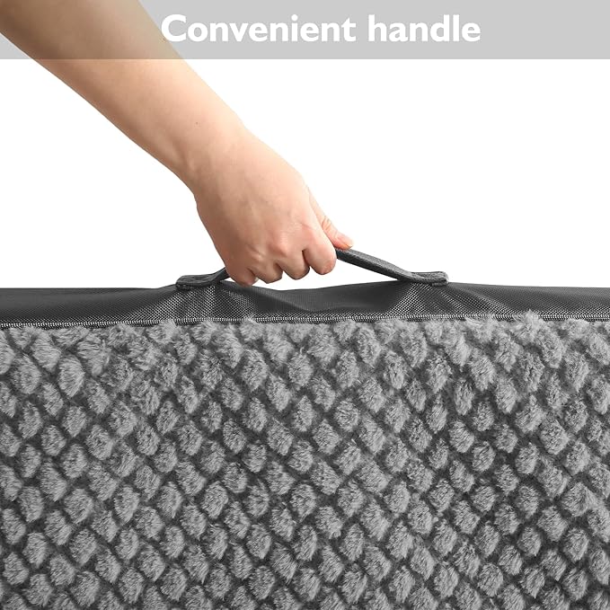 Large Orthopedic Crate Bed for Dogs（36*27*3in）-Waterproof Dog Crate Pads