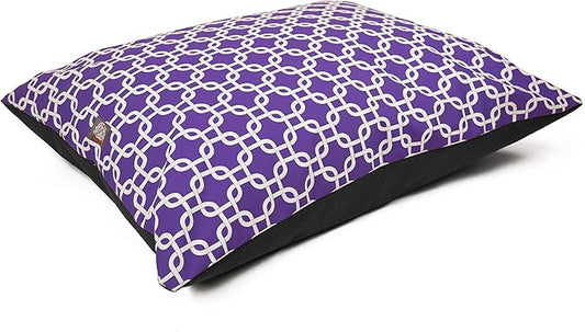 Majestic Pet Rectangle Medium Dog Bed Washable – Non Slip Comfy Pet Bed – Dog Crate Bed Super Value Pillow Dog Bed – Dog Kennel Bed for Sleeping 35 x 28 Inch