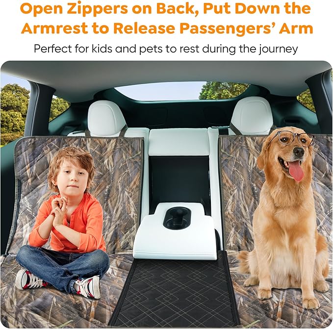 XXL Dog Car Back Seat Cover (63" W X 94" L)